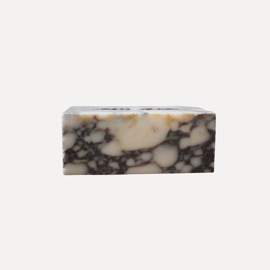 The Carson Tissue Box- Calacatta Viola