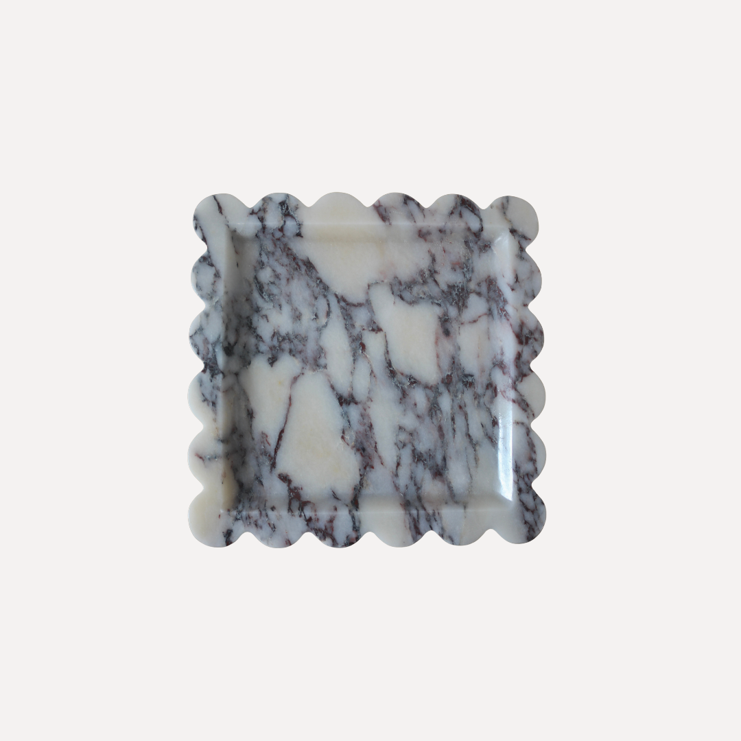 The Cyrus Tray- Calacatta Viola Square