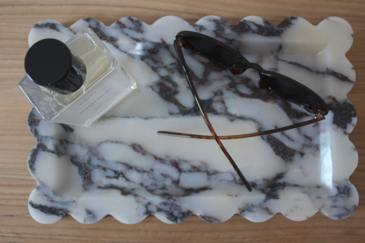 The Cyrus Tray- Calacatta Viola Rectangle