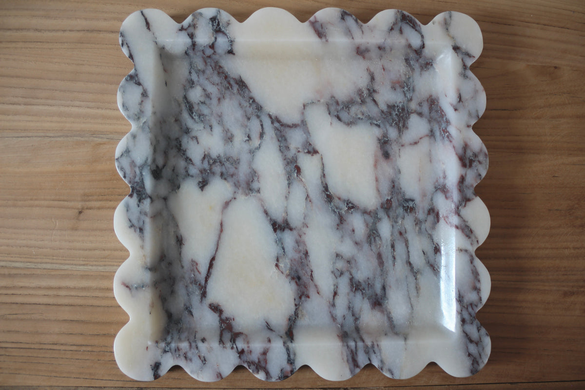 The Cyrus Tray- Calacatta Viola Square