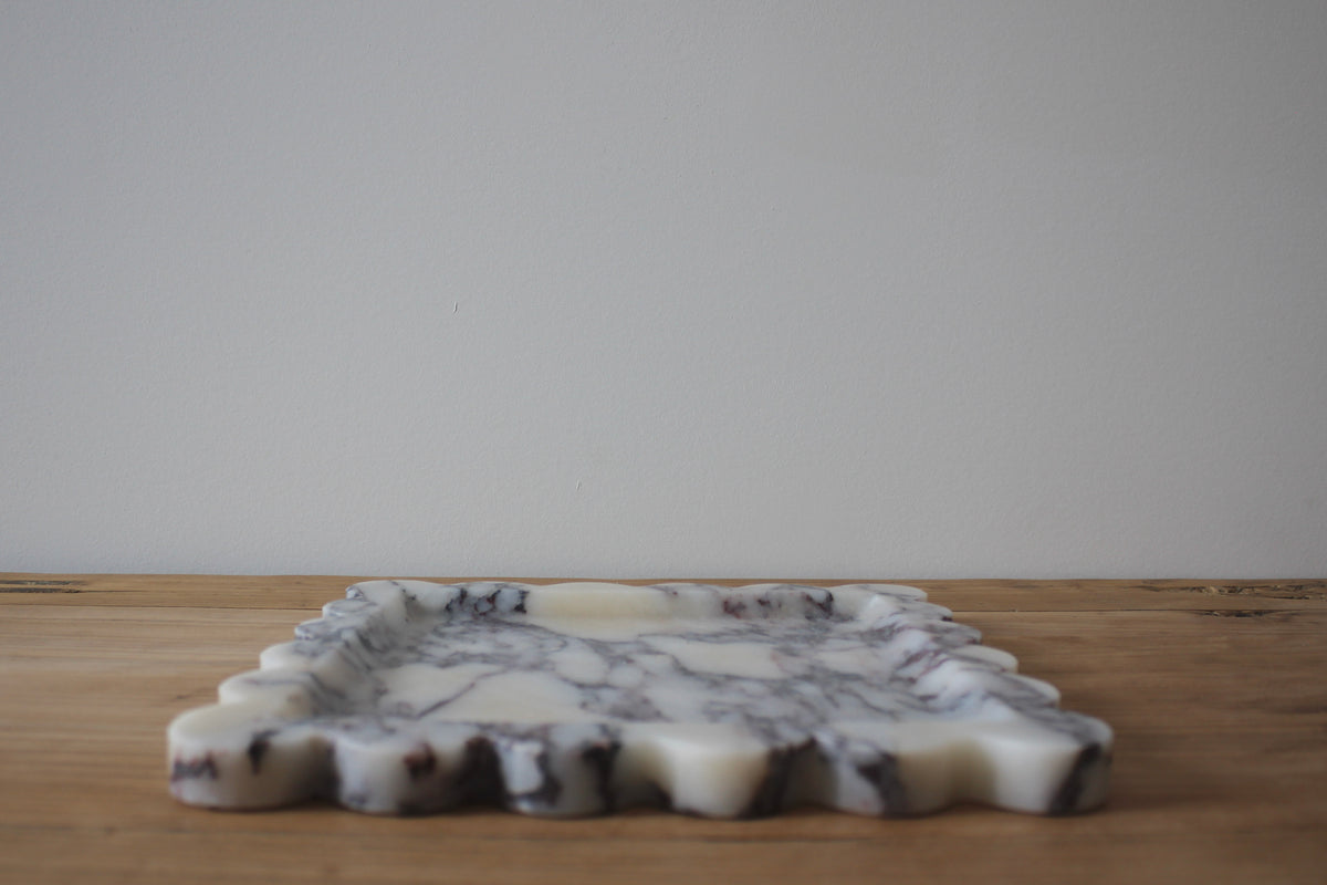 The Cyrus Tray- Calacatta Viola Square