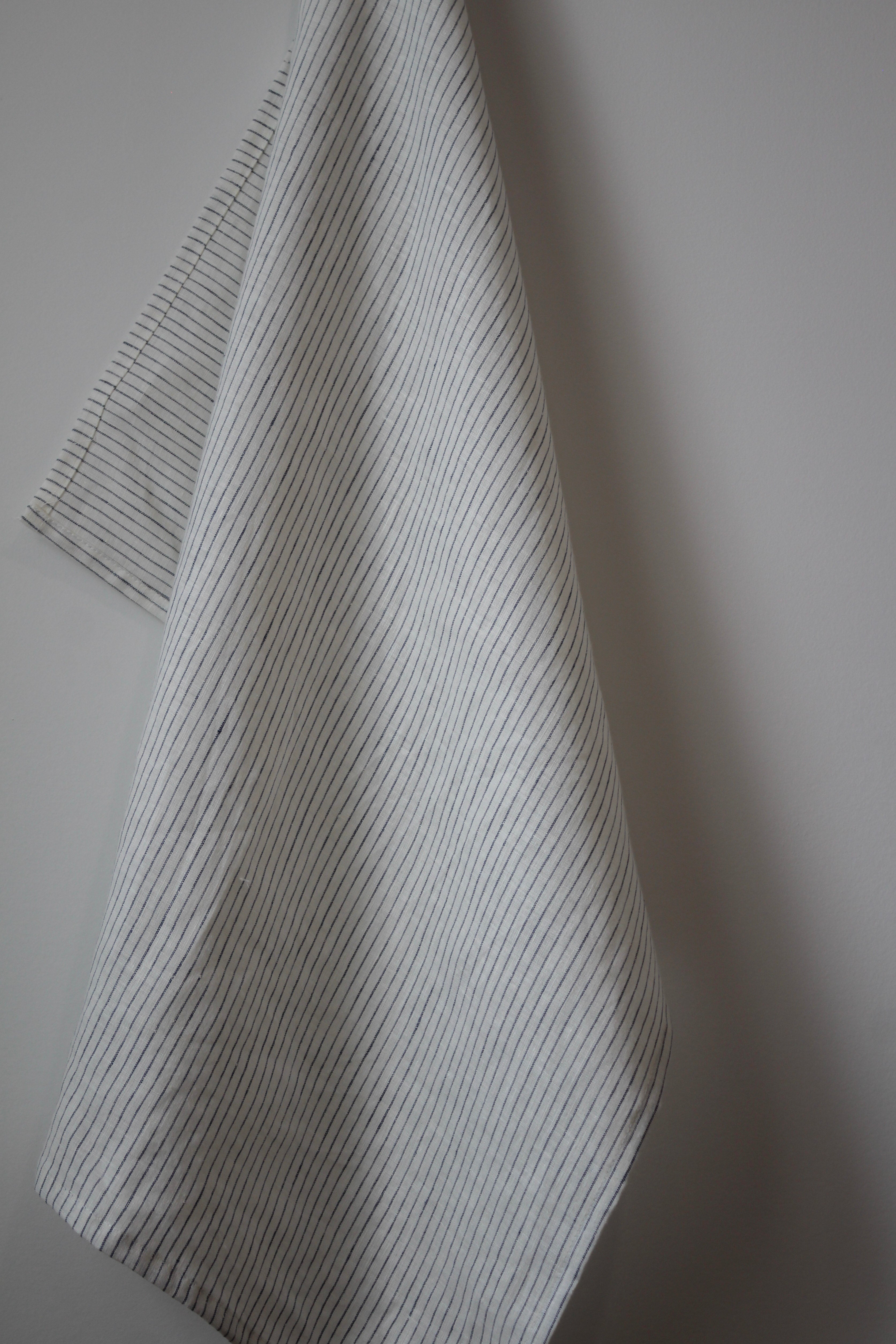 The Sawyer Tea Towel- Blue Pinstripe