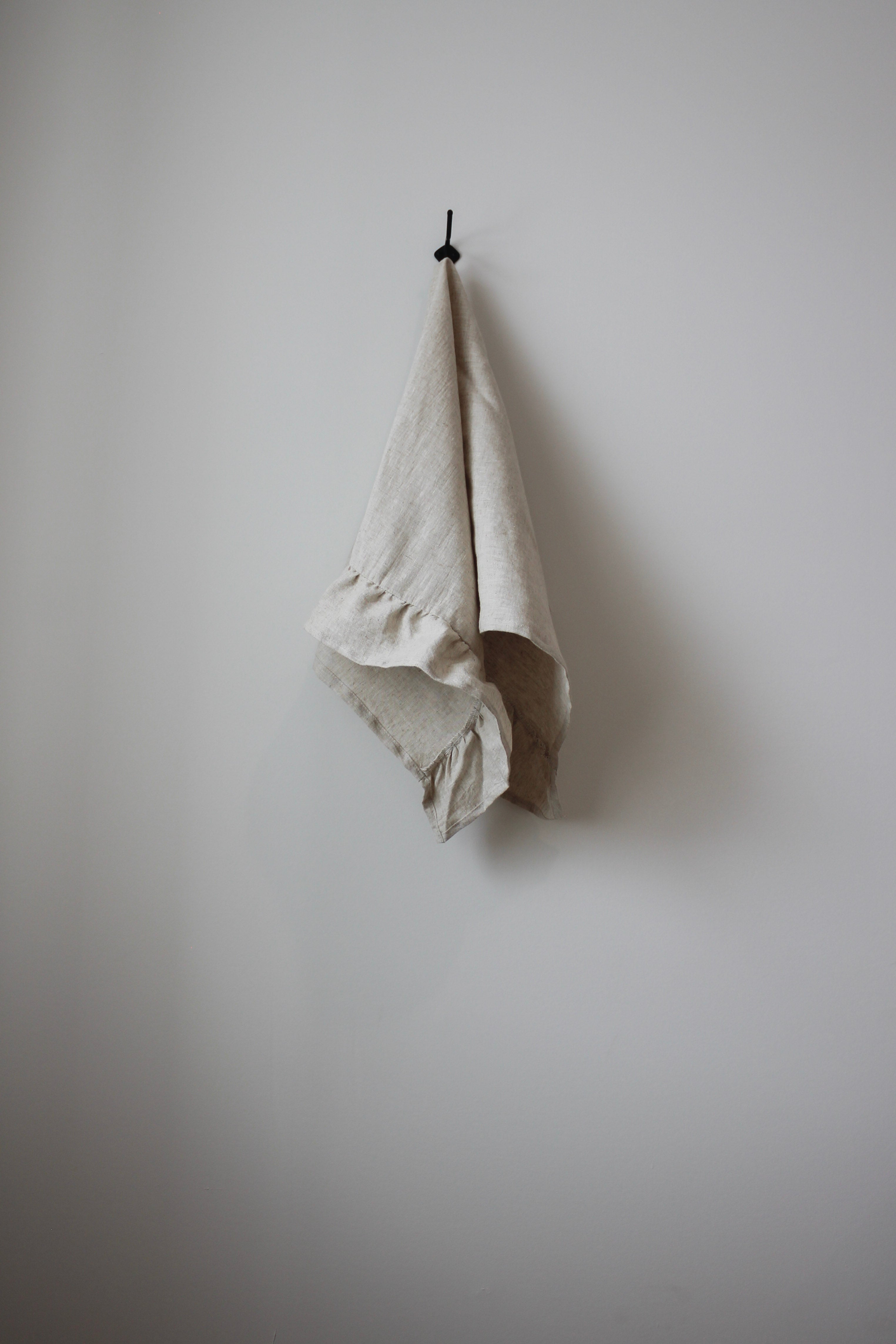 The Sadie Ruffle Tea Towel- Natural