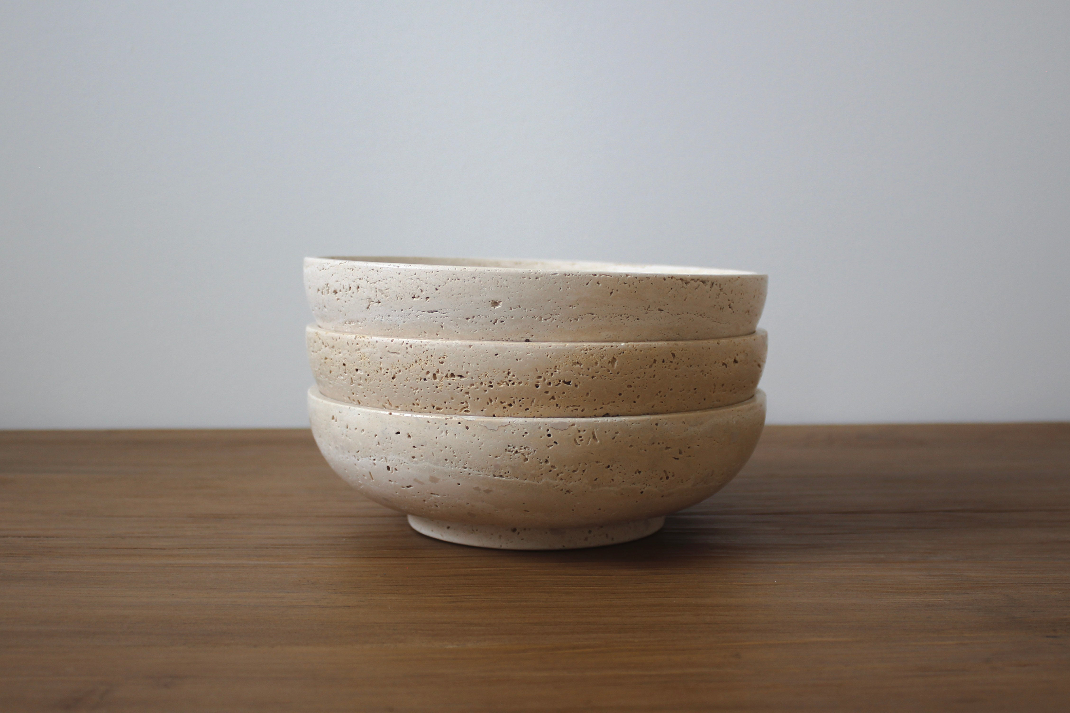 The Cohen Travertine Bowl