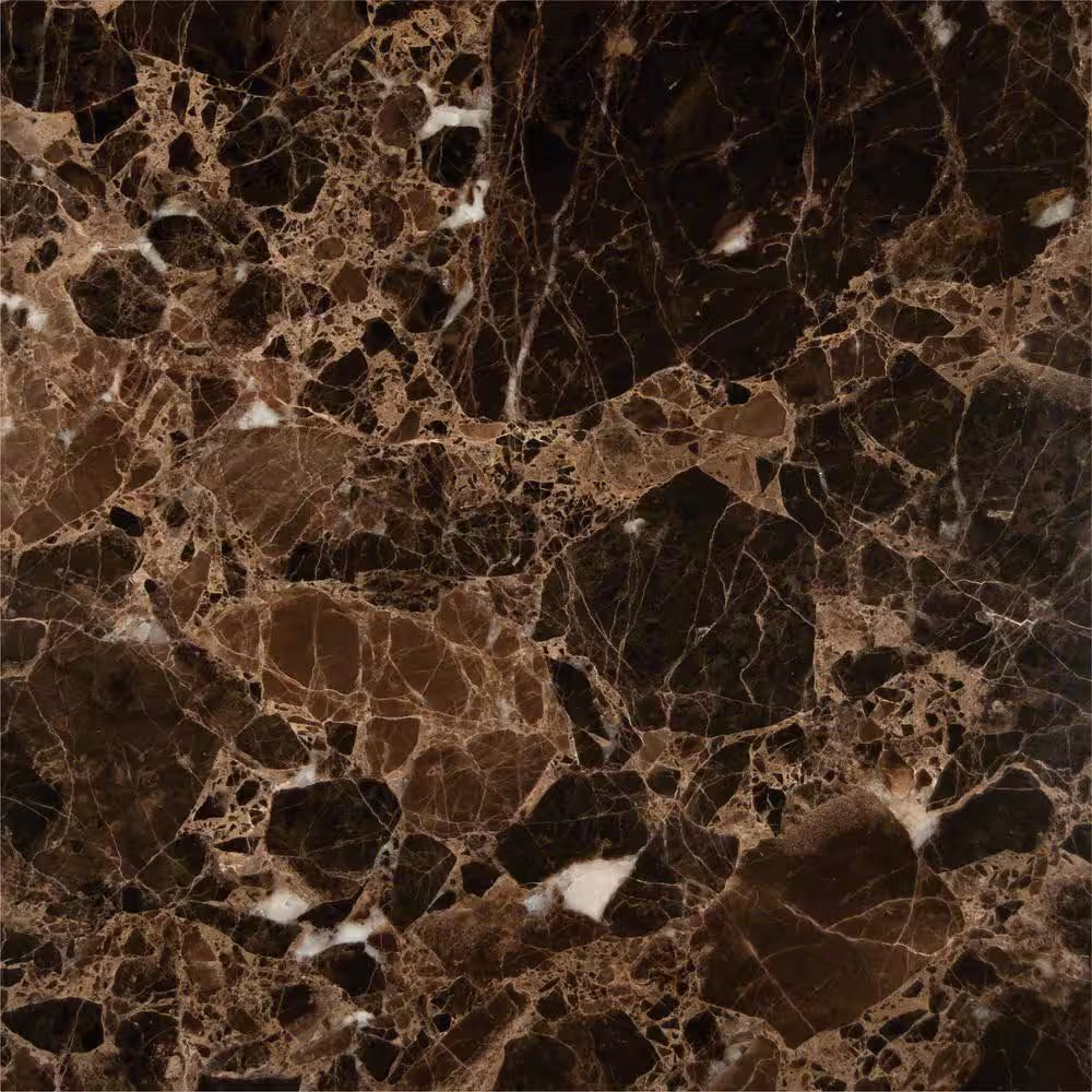 The Clarke Scalloped Tray- Emperador Dark